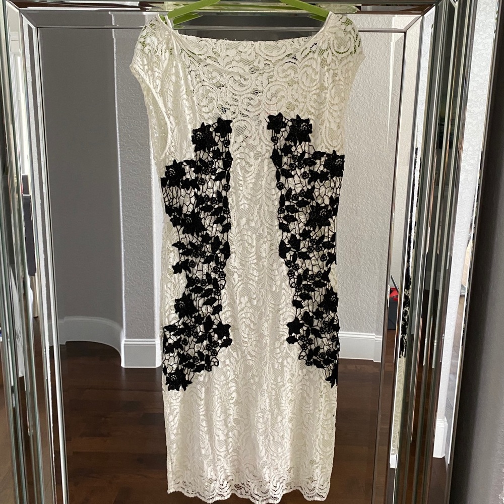 Zara white lace dress